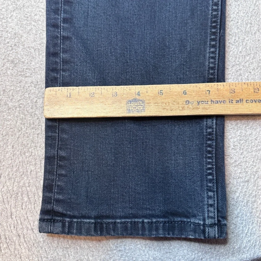 Levi's 505 Jeans Mens 34x34 (33x31) Black Regular Fit Straight Leg Stretch Denim